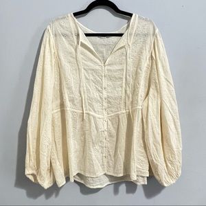 Cream Blouse